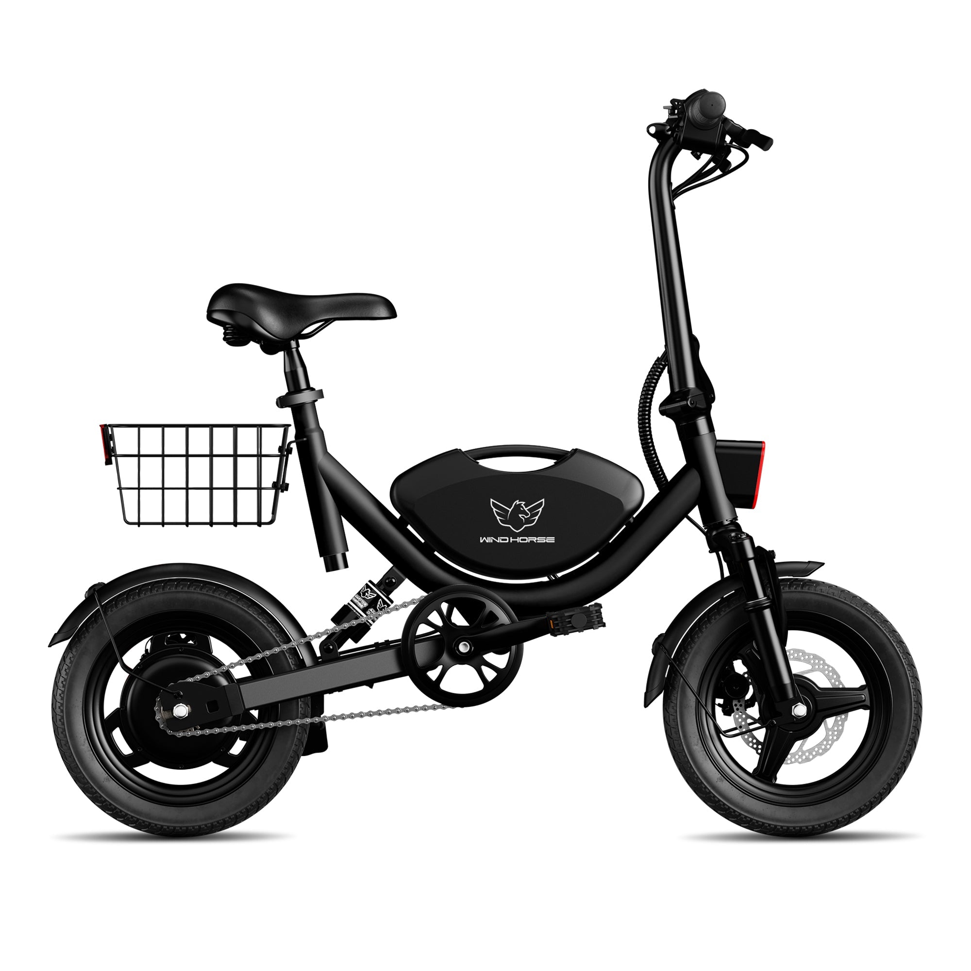 electric bicycle with basket Rear Rack Made from durable and lightweight materials Windhorse W3