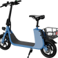 WINDHORSE E Scooter para adultos, Scooter eléctrico plegable con asiento y cesta de transporte, E Scooter con motor de 450 W, 36 V 8 AH 15.5 MPH 20 millas Commuter E-Scooter, neumáticos de 12,5 pulgadas Urban E Scooter, negro