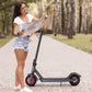 WINDHORSE Scooter eléctrico, KickScooter eléctrico con motor de 350 W, alcance de 15 a 20 millas y scooter eléctrico plegable de 15,5 MPH, neumático sólido de 8,5 pulgadas, control de crucero, freno de disco, E-Scooter para adultos, T1