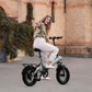 WINDHORSE Bicicleta eléctrica para adultos, bicicleta eléctrica inteligente con motor de 350 W, bicicleta eléctrica plegable de 30 millas y 20 mph, bicicleta de crucero de playa con neumáticos gruesos de 36 V 10 AH y 16 ", ola W1