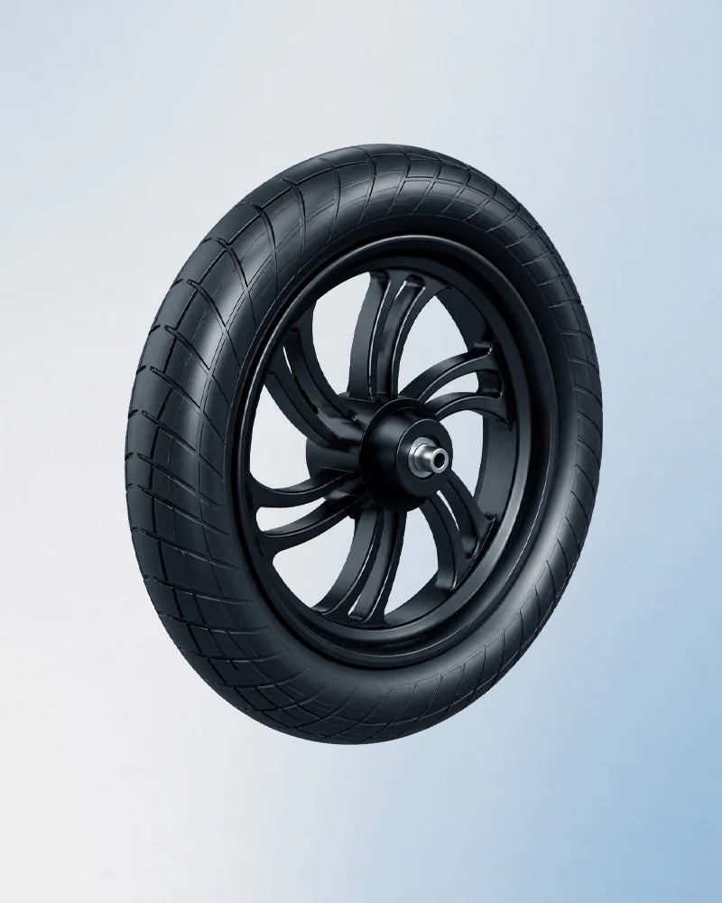 12" tires + front suspension
