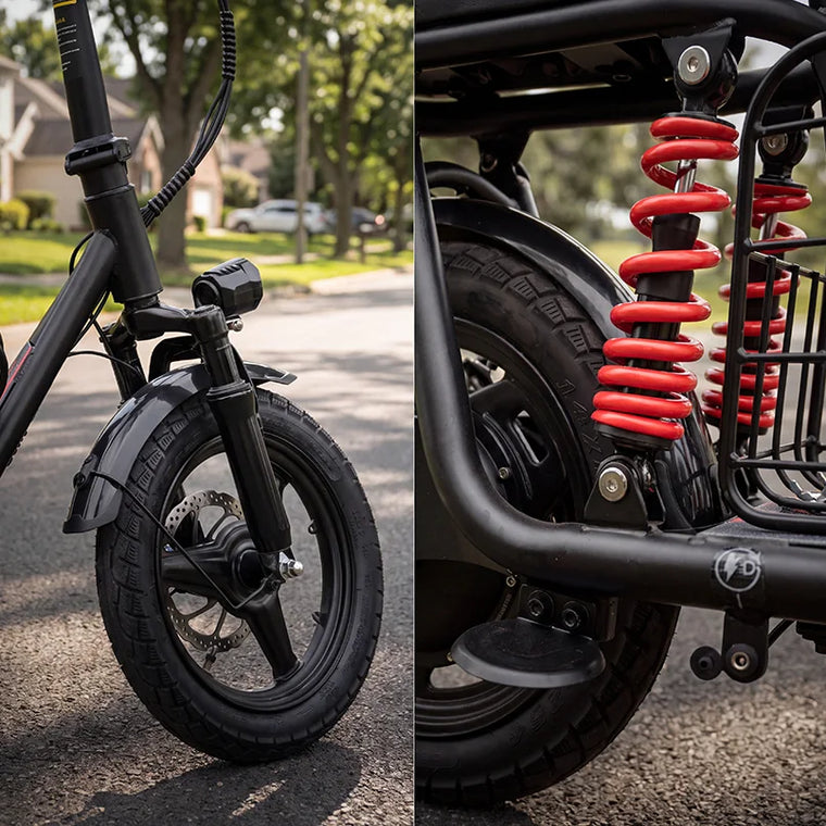 Front & rear suspension