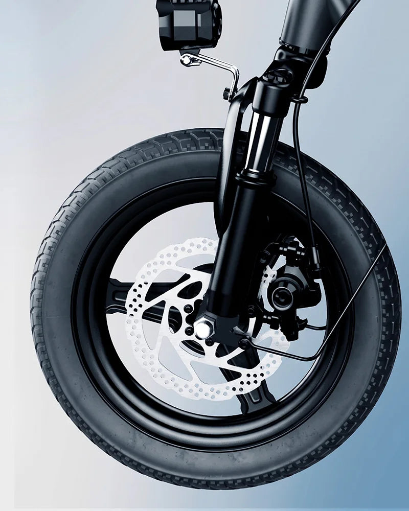 14″ tires + disc brakes