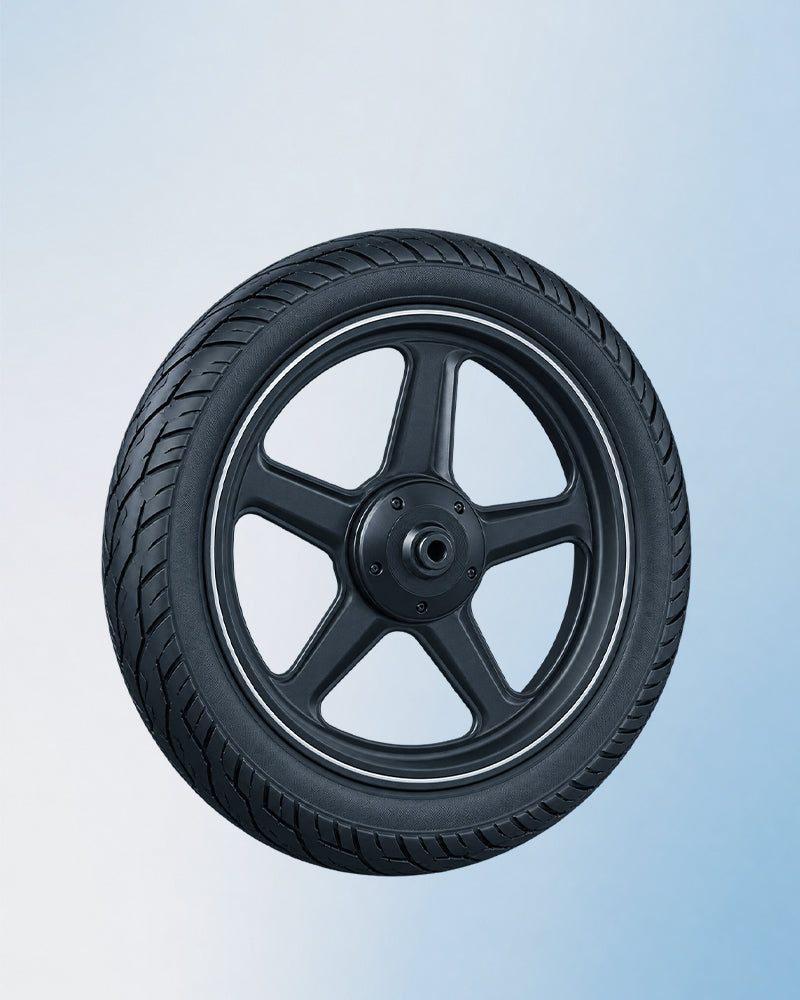 14″ puncture-resistant tires