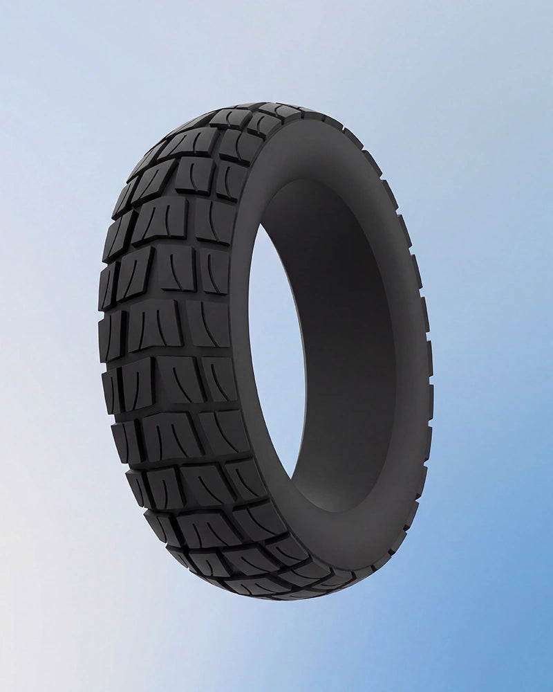 10" × 2.7" tubeless air tyres