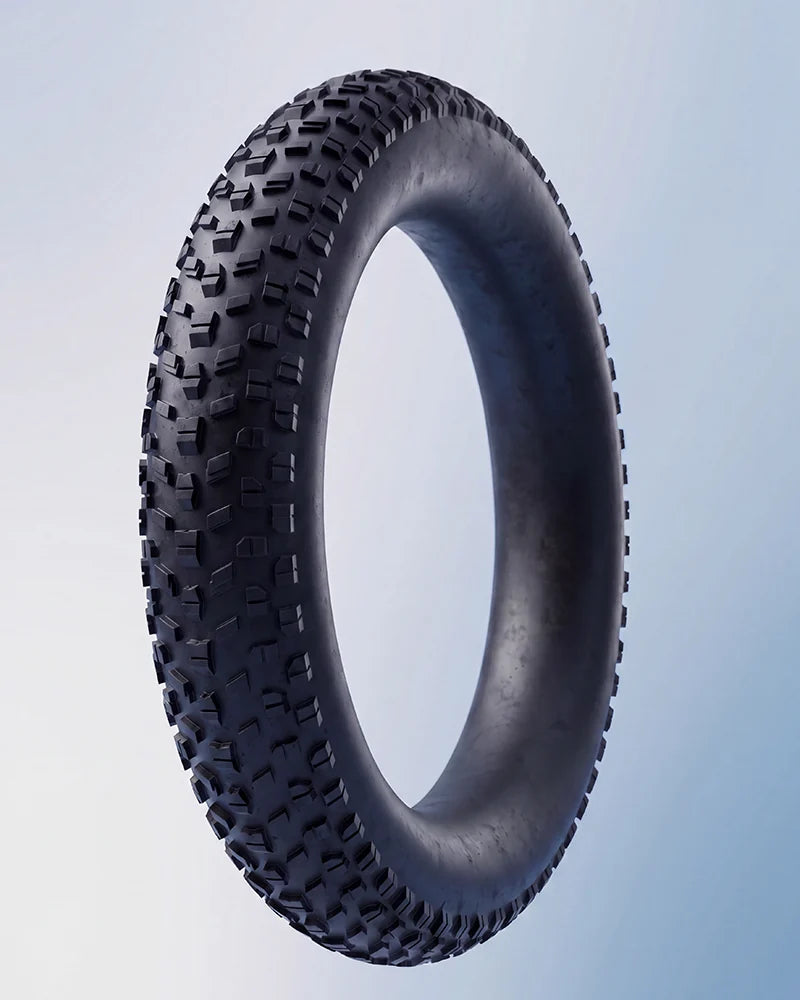 16"×4" fat tires
