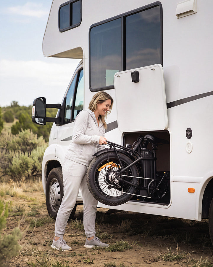 Folds into the trunk or RV