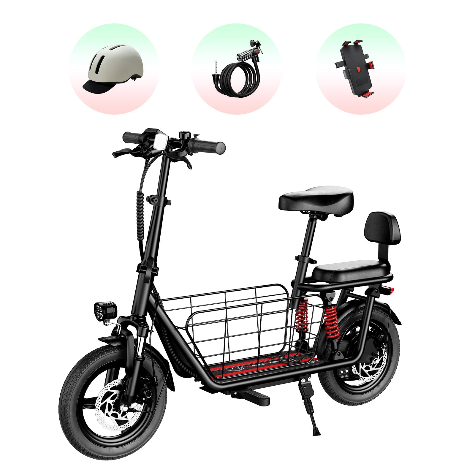 Windhorse C3 Ready - to - Ride Bundle(Helmet, Lock, Phone Mount) - WINDHORSE