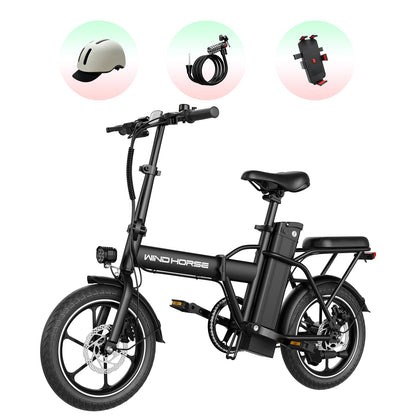 Windhorse W2A Ready - to - Ride Bundle(Helmet, Lock, Phone Mount) - WINDHORSE